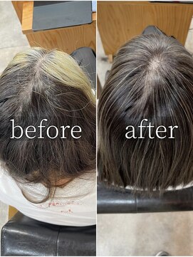 モイ(moy) 脱白髪染め/白髪ぼかし/ハイライト/グラデーションカラー/浅草