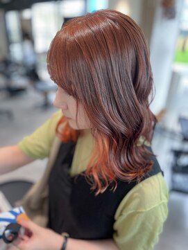 メゾン イネ(Maison INE) インナーカラー/オレンジ