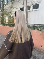 カリファ 田町(KHALIFA)&nbsp;ケアブリーチ/ダブルカラー/ボブ/ケアブリーチ/デザインカラー