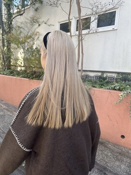 カリファ 田町(KHALIFA) ケアブリーチ/ダブルカラー/ボブ/ケアブリーチ/デザインカラー