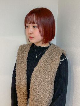 キオン(kyon) チェリーレッドボブ