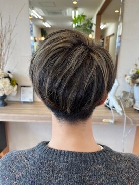 ブラウン(BROWN) メンズカラーカット