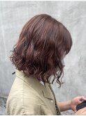 似合わせボブパーマ　ゆるふわパーマ　切りっぱなしボブ