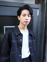 エムスラッシュ たまプラーザ(M.SLASH)&nbsp;フェザーパーマ/アップバング/黒髪/前髪パーマ/たまプラーザ