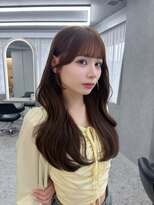 ボタン ハカタ(VOTAN hakata) 市野瀬裕奈/博多韓国ヘア/顔周りカット/レイヤー/マロンブラウン