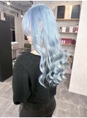 ハイライトカラーミルクティーベージュレイヤーカット