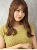 大人可愛いショコラブラウンくびれヘア２0代３0代