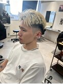 波巻きツイストスパイラルパーマ/フェザーパーマ/眉毛/メンズ