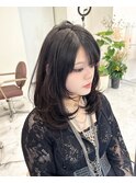 心斎橋プルエクステミディアムレイヤーカット
