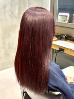 エリマ 調布(elima) 調布レディースブリーチなしダブルカラーボルドー髪質改善カラー