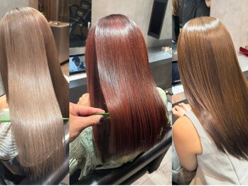 バックス(BUCKS)の写真/【天王寺駅徒歩30秒】ポイントストレートやコスメ縮毛矯正も取扱い★クセやうねりをしっかりケア♪