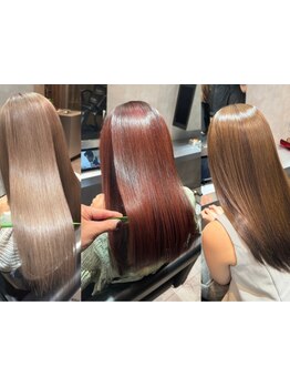 【天王寺駅徒歩30秒】ポイントストレートやコスメ縮毛矯正も取扱い★クセやうねりをしっかりケア♪