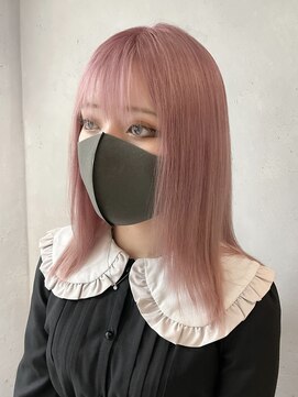 ホープ(hope) レイヤー/レイヤーボブ/ピンクカラー/ピンクベージュ