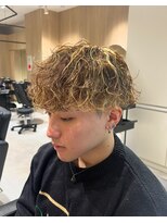 レボ 片町店(Revo) ブラウンメッシュ×波巻きスパイラル