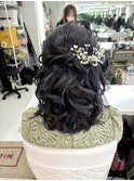 ハーフアップ