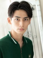 モッズヘアメン 札幌月寒店(mod's hair men) 20代30代センターパートブラックフェザーマッシュm札幌月寒