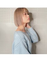 シア 北千住店(SHEER)&nbsp;【ケアブリーチ】ハイトーンボブで叶える透明感/SHEER北千住店