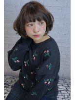 アース 北浦和店(HAIR&MAKE EARTH)&nbsp;ドライな質感のグレージュボブ