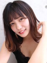 ザ ブラウン サロン(THE BROWNE SALON)&nbsp;~THE BROWNE SALON~切りっぱなし外ハネ大人セミディ☆