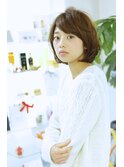 大人可愛いエアリーショートボブ