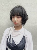 サロンドミルク 溝の口店(salon de MiLK)&nbsp;＊ショートマッシュ+暗髪アッシュグレー