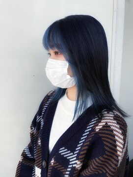 ジーナ 博多(Zina) 【Zina】Aラインボブ/ハイライトカラー/ロブヘア/20代30代40代