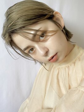 パーク(PARK) 【PARK】オリーブベージュ×セミウェットボブ