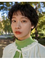 ヒツジ(hitsuji)&nbsp;黒髪ショート×パーマ