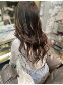 アッシュロング#インナーカラー#エクステ