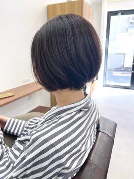 ランプ(Lamp) 【白髪染め可】ボブショート ビフォアー＆アフター/白髪ぼかし