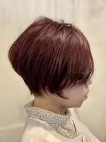 ヘアーリゾートガーデン 南林間店(Hair Resort Garden)&nbsp;チェリーブラウン/前下がりコンパクトボブ