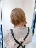 ロンドエニカ 大宮(Lond enika)&nbsp;ボブアッシュカラーレイヤーロンググレーベージュ[大宮]