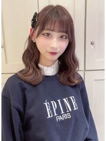 ベレーザ 渋谷(BELEZA)&nbsp;6449透明感グレージュカラー艶髪ワンホンヘア韓国レイヤーロング