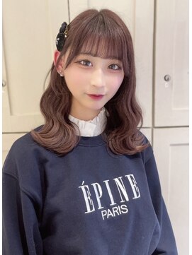 ベレーザ 渋谷(BELEZA) 6449透明感グレージュカラー艶髪ワンホンヘア韓国レイヤーロング