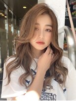 ユアーズヘア 新宿WEST(youres hair) グラデーションカラー ミルクティーベージュ ハイライト