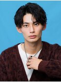 波巻きパーマメンズツイストスパイラルパーマツーブロック