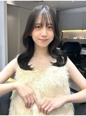 韓国レイヤーカット/くびれ巻き/前髪顔周り/セミディ[門前仲町]