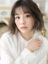 カバーヘア ブリス 北浦和(COVER HAIR bliss)&nbsp;イヤリングカラーくびレイヤーボブパーマc5北浦和20代30代40代