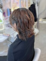 結婚式 二次会 お呼ばれ ハーフツイン×パールピン