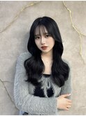 髪質改善縮毛矯正レイヤーカット顔周り前髪韓国ミニウルフ/池袋