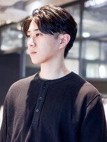 アルバム 銀座(ALBUM GINZA) サーフカールブルーブラックフェザーパーマ_F20463