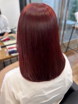 シエルバイアフロート(ciel by afloat) 〇チェリーレッド ブリーチなしダブルカラー 赤髪 ワインレッド