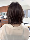 ハイライトバレイヤージュダブルカラーショートカット30代40代　