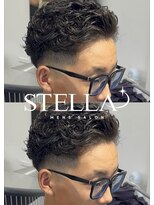 ステラ(STELLA)&nbsp;ニュアンスパーマ/メンズカット/メンズサロン/眉毛カット/メンズ