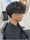 【Lond LOGAN亀井】名古屋スペインカール　スキンフェード　眉毛
