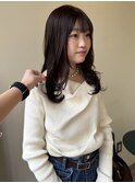 〈浅草 半個室〉顔まわりレイヤー×マロンブラウン