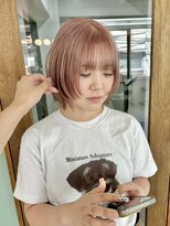 ヒビヲ 天神警固(HIBIO) レイヤーカットケアブリーチダブルカラーミルクティーベージュ