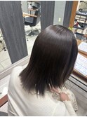 イメチェン/ピンクベージュ/アンブレラカラー/前髪/戸塚
