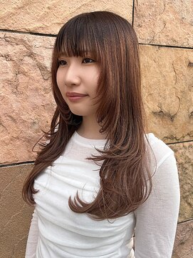 イーストハムヘッドショップ(EAST HAM head shop) 透明感ミルクティーブラウン/顔まわりカット/レイヤーカット