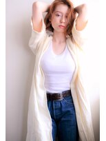 ガレージ バイ グリーン 原宿 表参道(Garage by green)&nbsp;【loki】ハイトーンオレンジボブ